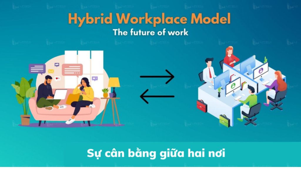 Hybrid working - sự kết hợp hoàn hảo giữa hình thức làm việc trực tiếp và hình thức làm việc trực tuyến
